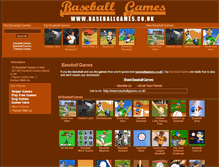 Tablet Screenshot of baseballgames.co.uk